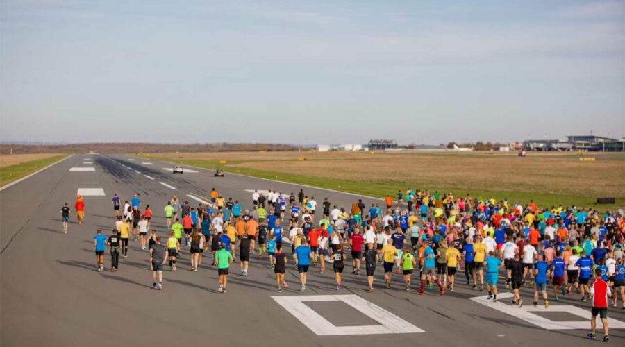 Mehr als 500 Läuferinnen und Läufer beim achten Airport Run