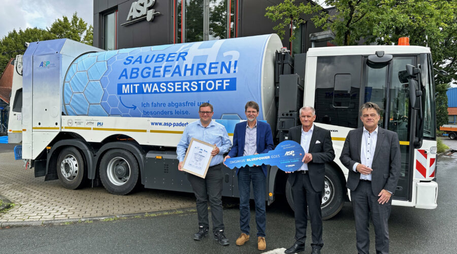 ASP nimmt erstes Wasserstoff-Fahrzeug in Betrieb